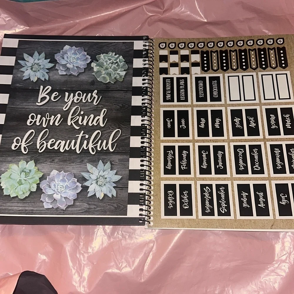 School Girl Teacher Planner Undated - 12 month planner